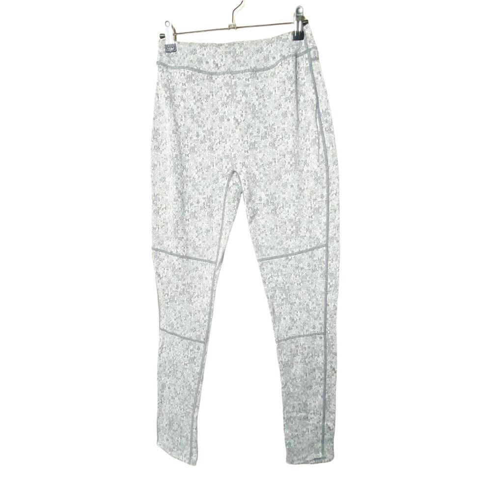 Gymshark Hi-Rise Leggings Marled Athleisure Heather Gray Light Wash Sz M